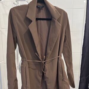 Ganni Brown Trench Coat for Women